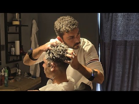Asmr Head Relaxation Massage In Barber Shop