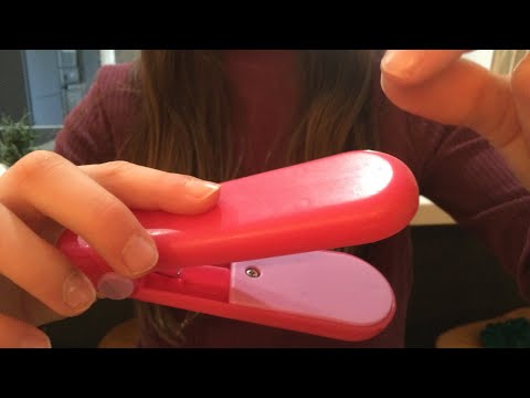 ASMR brushing your hair + styling your bangs | hair straightening, blow drying + plaiting