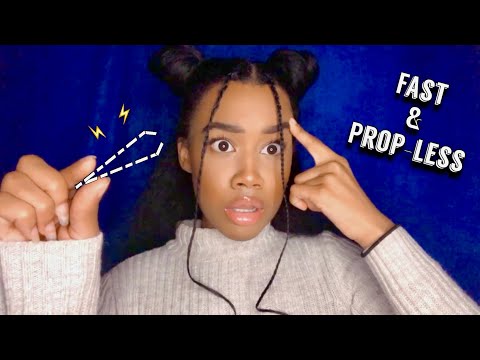 [ASMR] Fast & Aggressive Doing Your Eyebrows With No Props(Fast Role-play) ⚡️⚡️