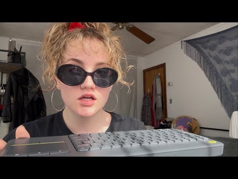 come study with the cool college girl ✨ ASMR typing ✨ (do my homework w/ me bc i need supervision)