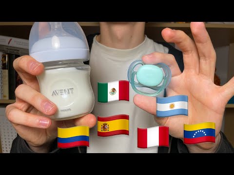 ASMR de Bebé en Español (Chupete, Biberón, Pañal, Crema)