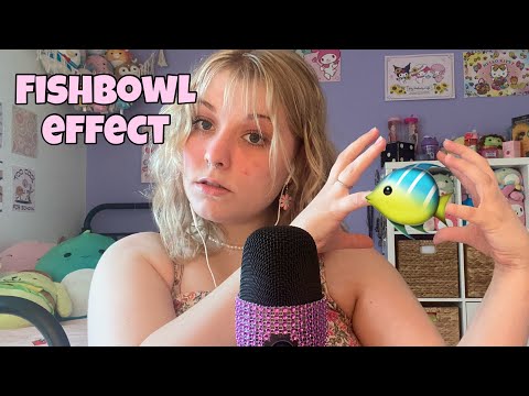 ASMR the fishbowl effect and rambling for a tingly tingly sleep😴✨🐠🥣🌙