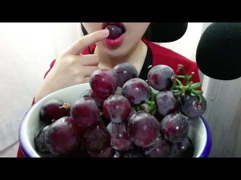 Kyoho Grape ASMR 거봉 이팅사운드 포도 과일 먹방 Fruit No Talking Eating sounds mukbang