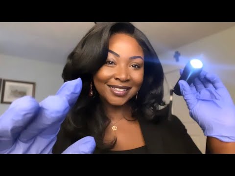 {ASMR} Relaxing Eye Exam | Latex Gloves, Light Triggers, Follow my Finger