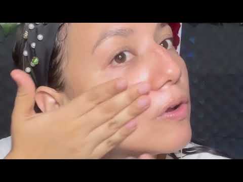 ASMR MI RUTINA DE NOCHE CABELLO Y ROSTRO