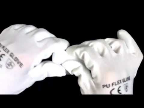 White NINJA💮 flex gloves rubbing and squeaky on plastic [[ASMR]]