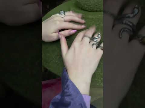 💤Nature ASMR: Tapping on plants with a friend and walking on gravel 🌱🪴💤