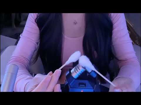 15 Triggers Ear Cleaning ASMR: Feather, Cotton Swabs, Puff & Brush / 2Hr (No Talking)