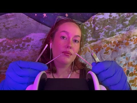 ASMR | Deep Ear Picking & Scraping - Wooden, Plastic & Metal Tools, Otoscope, Gloves, Whispered