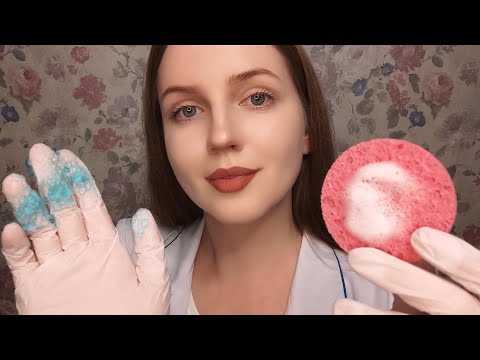 АСМР Косметолог. Очищение Кожи и Массаж Лица с Гелем • ASMR Face Cleansing. Gel Face Massage