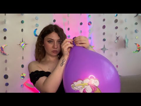 ASMR | Kitty Is Blowing Big Balloons | Deflation Sounds | Funny Video 😂