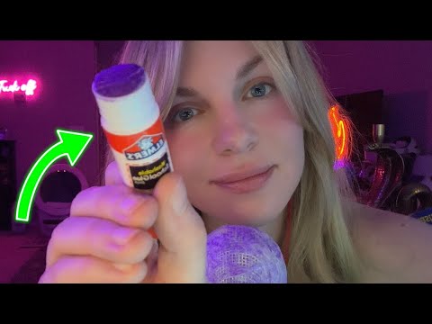 ASMR Intense Crinkles and Tingles (Glue Stick on Mic)