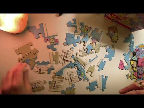 ASMR Puzzle, Sorting Pieces, USA   ~ No Talking Version