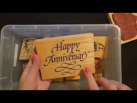 ASMR | Rubber Stamps Show & Tell w/Stamping (Whisper)