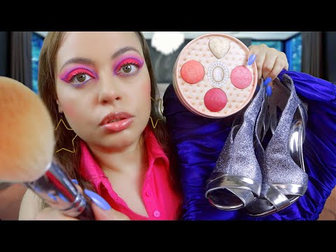 ASMR| Big Sis Gets You Ready for Prom (Makeup Application, Dress & Accessories) PERSONAL ATTENTION