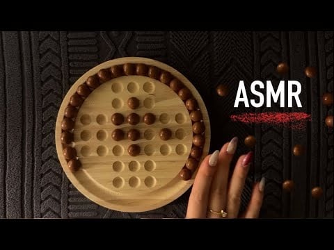 😴 ASMR - Satisfying Creamy Wooden puzzle / Peg Solitaire - Sudoku - Clicky Whispers