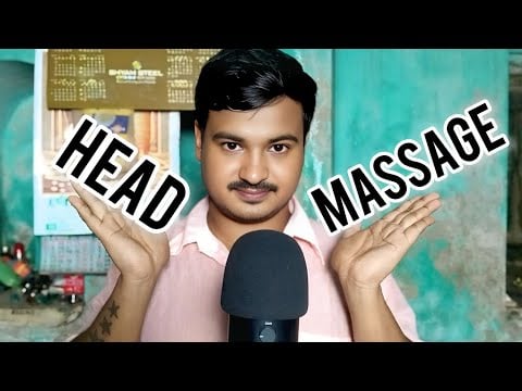 ASMR Relaxing HEAD MASSAGE For PEOPLE SLEEP 🥱😴
