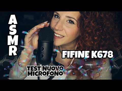 ASMR ita• 🎙️Test Nuovo Microfono ✨FIFINE K678✨ Scratching, Lipgloss, Slime, Brushing😴💓