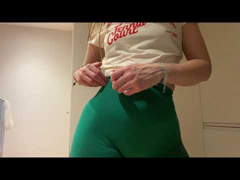 ASmR scratching and pinching my NVGTN leggings