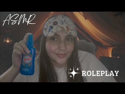 ASMR - ACAMPAMENTO 🏕️ sons de chuva | atenção pessoal | tapping