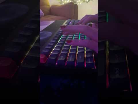 ASMR typing on a mechanical keyboard⌨️ #asmr #asmrsounds #asmrvideo #asmrcommunity #asmrsleep #relax