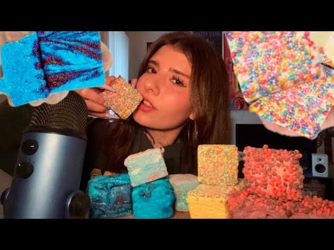 [ASMR] EATING GOURMET MARSHMALLOWS 