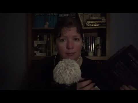 ASMR book tapping and whispered rambling! 