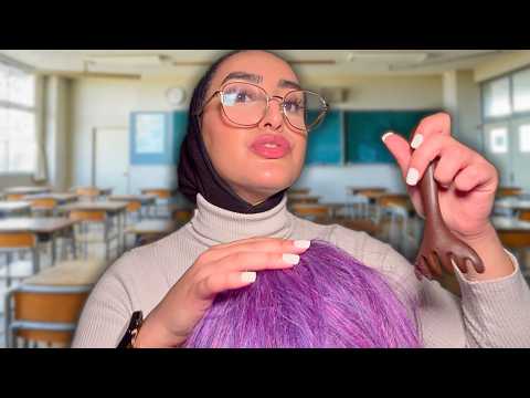 The Weird Girl in Class Plays With Your Hair 💀💇‍♀️ (Fast, Aggressive & Chaotic ASMR)