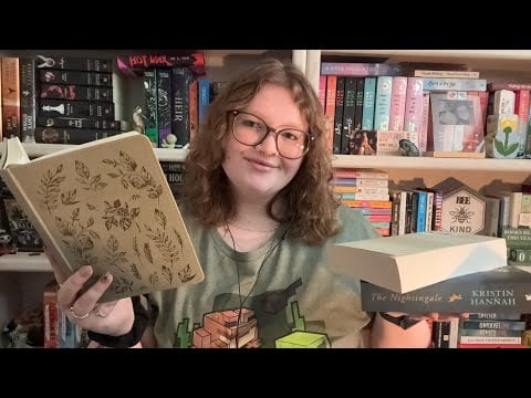 my 2026 reading goals 📕❤️ ASMR whisper ramble w/ hand sounds & tapping