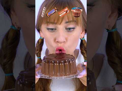 ASMR Emoji Brown Food Mukbang #shorts