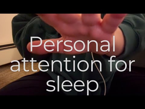 ASMR | Fingers down your face for sleep
