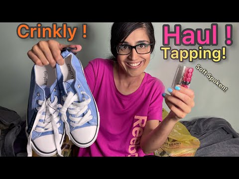 ASMR  HAUL SOFT SPOKEN [CRINKlY | FABRIC SOUNDS | TAPPING | SOUNDS ***RELAXING***