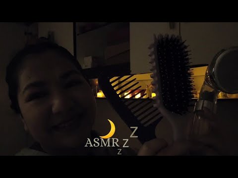 ASMR - Cuidado Capilar | Escova,Shampoo,Água,Hidratação,Pente,Tônico  (SONS REAIS)💤