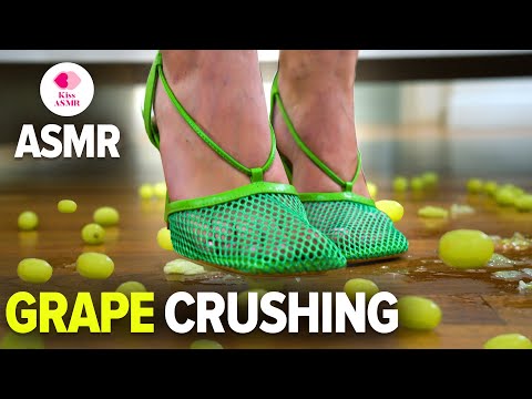 ASMR | Grape Crushing Sounds 4K