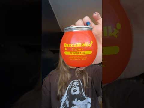 anyone try this one before? 🍑 #asmr #buzzball #sleep #relax #drinkreview #tastetest #peach #drink