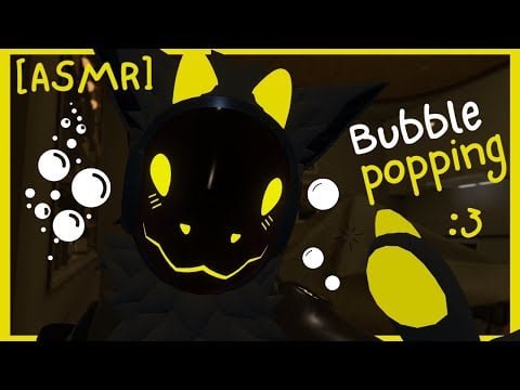 [Furry ASMR] Protogen pops bubbles for you to sleep :3 [Sleep-aid] [Soft-spoken] [Mouth sounds]