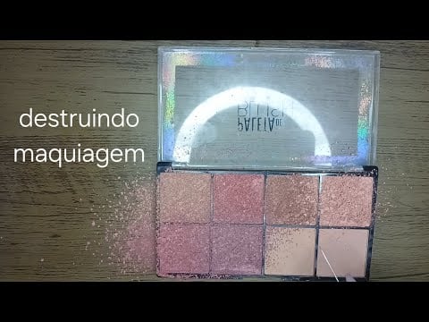 ASMR DESTRUINDO MAQUIAGEM - sons relaxantes e satisfatórios para relaxar e desligar a mente 