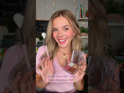 #asmr Nice Rich Girl Does Your Makeup In Class 💸🎀 #rich #luxury #asmrvideo #asmrsounds #makeup