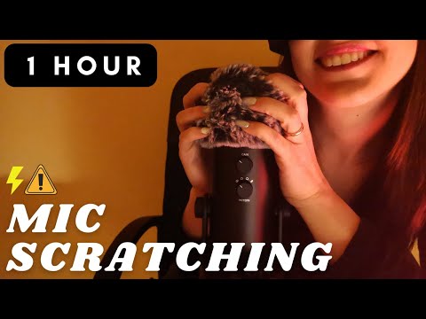 ASMR - 1 HOUR FAST and AGGRESSIVE SCRATCHING MASSAGE | FLUFFY Cover | INTENSE Sounds | No talking