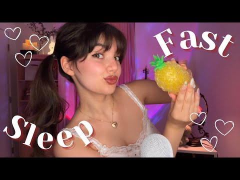 Fast and Aggressive ASMR Triggers To Help You Sleep FAST (Mouth Sounds, New Triggers) 