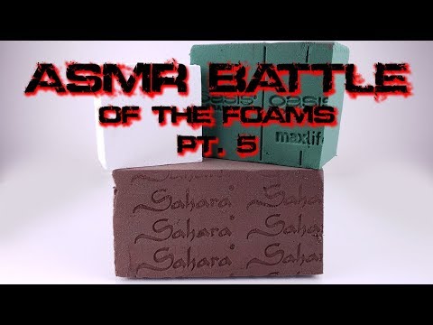 ASMR Gym Chalk and Floral Foam Battle Crushing - Relaxing ASMR Sleep