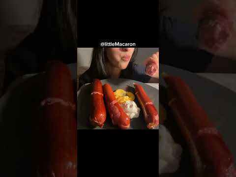 SPICY KIELBASA SAUSAGE MUKBANG ASMR #shorts