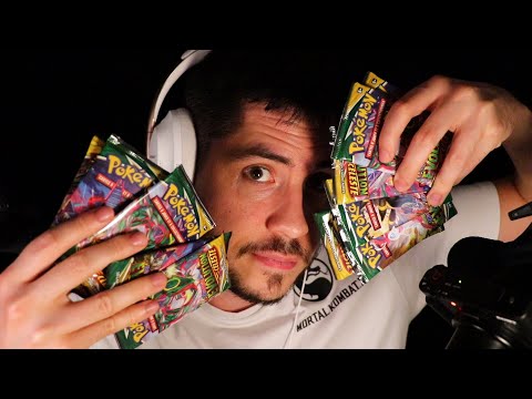 ASMR La POKEMON COMPANY m'a envoyé 12 boosters en cadeau