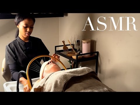 ASMR I tried out a Japanese Head Spa and was so relaxed (Unintentional ASMR, Real person ASMR)