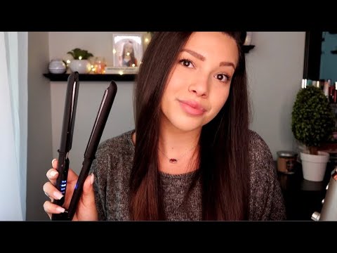 ASMR - Hair Brushing/Straightening Sounds | How I Straighten My Hair