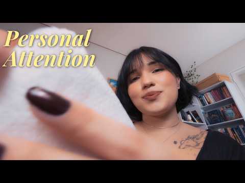 ASMR Cuidando de você + Massagem Facial, Massagem Capilar + Atenção Pessoal 💤