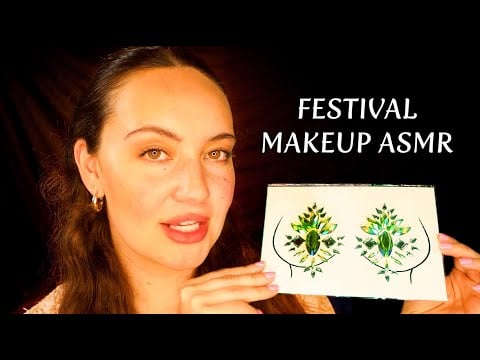 ASMR Doing Your Makeup For A Music Festival 🎵 Personal Attention, Layered Sounds, Coachella Makeup