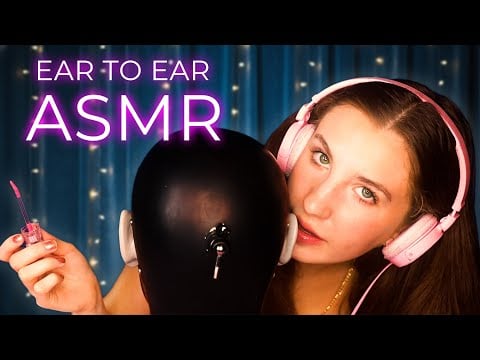 ASMR Deep Ear to Ear Attention, Tingly Sounds Using Binaural Dummy Head Mic for Sleep & Relaxation