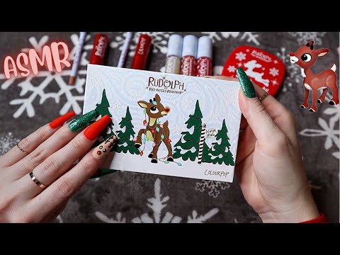 ASMR | Colourpop x Rudolph Collection Haul & Overview 🦌❤️