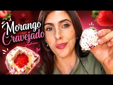 ASMR | Almoçando e comendo Morango Cravejado com vocês ❤️🍓